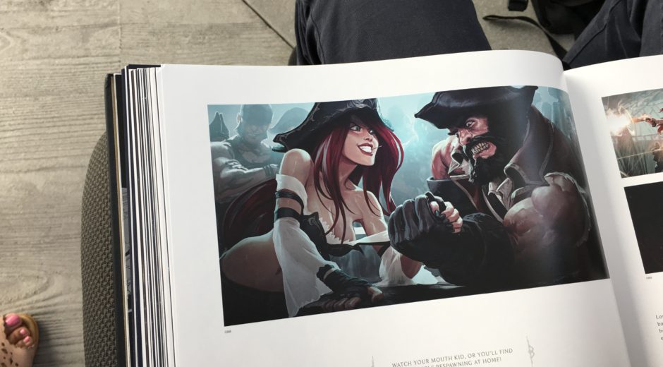 A look into the artwork of League of Legends. Photo by Sally Liu